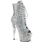 7" Heel ADORE-1021G Silver Glitter